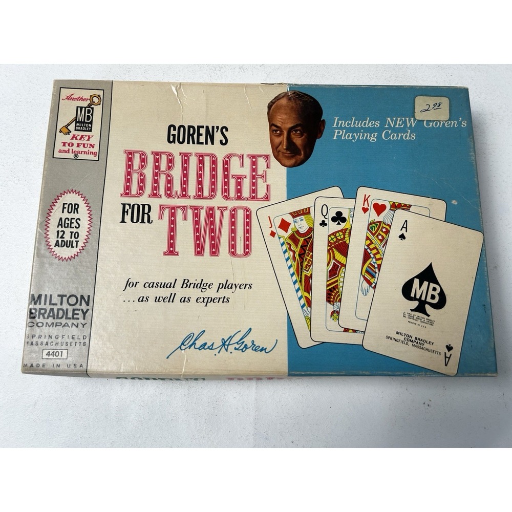 GOREN'S BRIDGE FOR TWO (1964) MILTON BRADLEY No. 4401‎